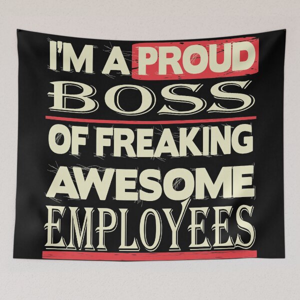 Item preview, I Am A Proud Boss Of Freaking Awesome Employees Vintage Retro   designed and sold by HStudioPrints.