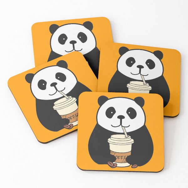 Item preview, Panda Drinks Coffee designed and sold by Artbysaeme.