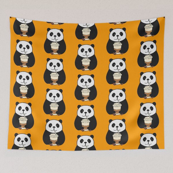 Item preview, Panda Drinks Coffee designed and sold by Artbysaeme.