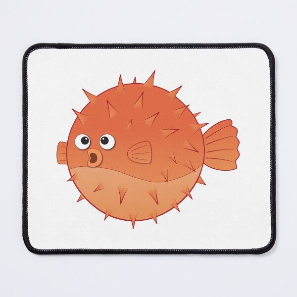 Item preview, Carrot the Blowfish, Cute Puffer Fish designed and sold by CattDesigns.
