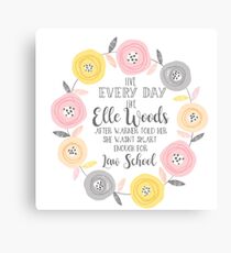 Lebe jeden Tag wie elle wood print Leinwanddruck