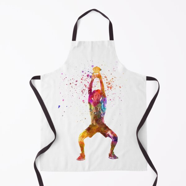 Item preview,  Young man practices fitness in watercolor designed and sold by paulrommer.