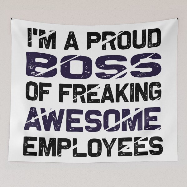 Item preview, I Am A Proud Boss Of Freaking Awesome Employees Vintage  designed and sold by HStudioPrints.