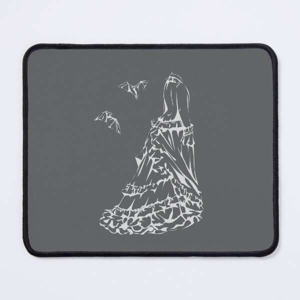 Item preview, Victorian Lady with Bats - Inverted Gray designed and sold by lemonoclefox.