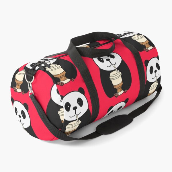 Item preview, Panda Drinks Coffee (Red) designed and sold by Artbysaeme.