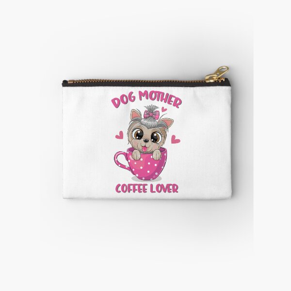 Item preview, Cute Cartoon Yorkshire terrier with a bow is sitting in a Cup of coffee, Dog Mother Coffee Lover, Dog Mom, Coffee Lover, Dog and Coffee, Coffee, Dog designed and sold by graphic-genie.