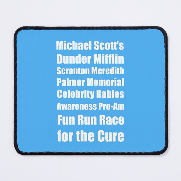 Item preview, The Office Michael Scott's Dunder Mifflin Scranton Meredith Palmer Memorial Celebrity Rabies Awareness Pro-Am Fun Run Race for the Cure designed and sold by JackAndTofu.