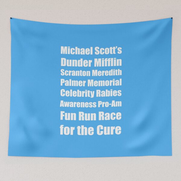 Item preview, The Office Michael Scott's Dunder Mifflin Scranton Meredith Palmer Memorial Celebrity Rabies Awareness Pro-Am Fun Run Race for the Cure designed and sold by JackAndTofu.