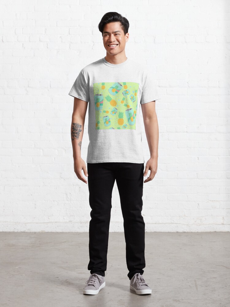 Alternate view of Pineapple Soda - pattern Classic T-Shirt
