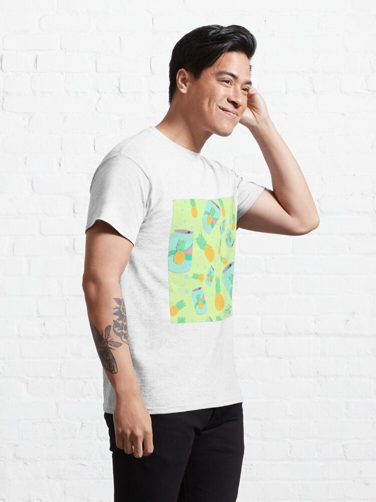 Alternate view of Pineapple Soda - pattern Classic T-Shirt