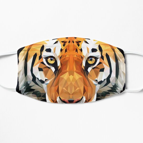 Tiger Low Poly Flat Mask
