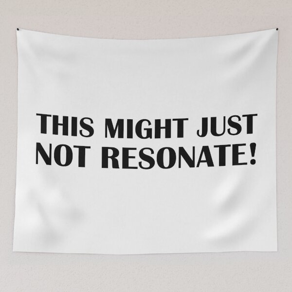 Item preview, This Might Just Not Resonate! Tarot Quote designed and sold by Bennymp.