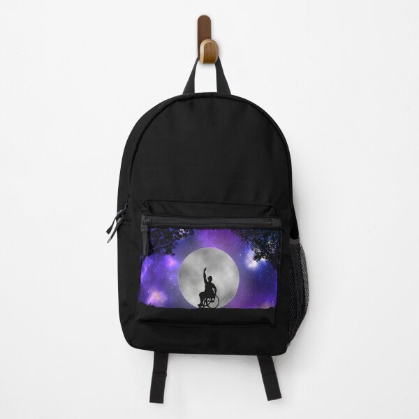 Item preview, Plus size disabled wheelchair user ballerina dancing before a full moon and galaxy designed and sold by KyttsyKrafts.