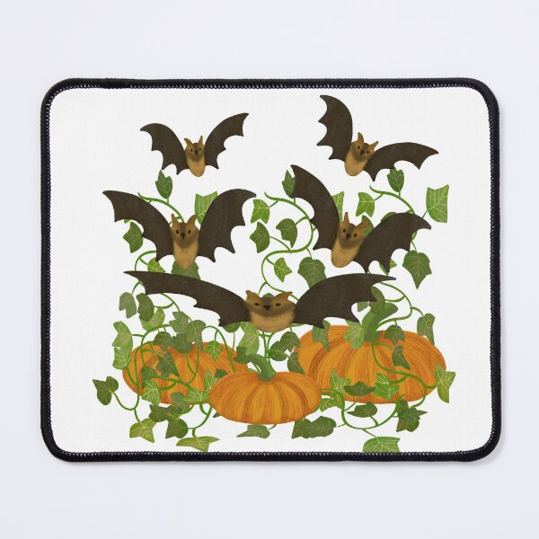 Item preview, Bats and Pumpkins and Autumn Leaves Halloween Themed Digital Artwork designed and sold by PrintHatcher.