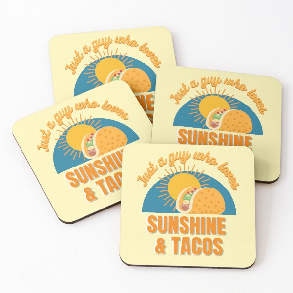 Item preview, Just A Guy Who Loves Sunshine and Tacos  designed and sold by Meek-Anime.