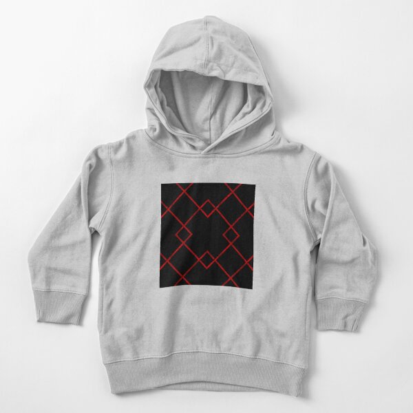 Red Lines Pattern Toddler Pullover Hoodie