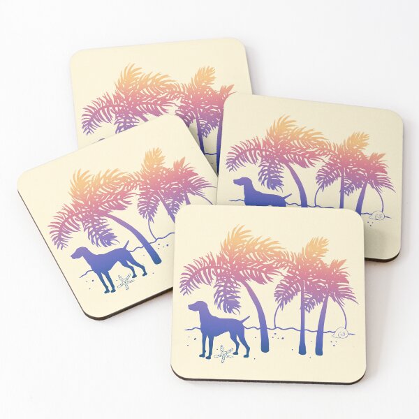 Item preview, Vizsla Ombre Beach Sunrise designed and sold by JannaSalak.