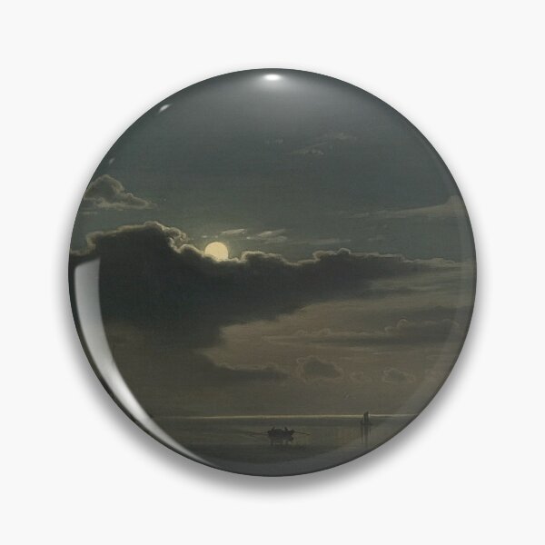 Item preview,  Coastal Landscape in Moonlight - Amaldus Clarin Nielsen designed and sold by Vintage Designs +.