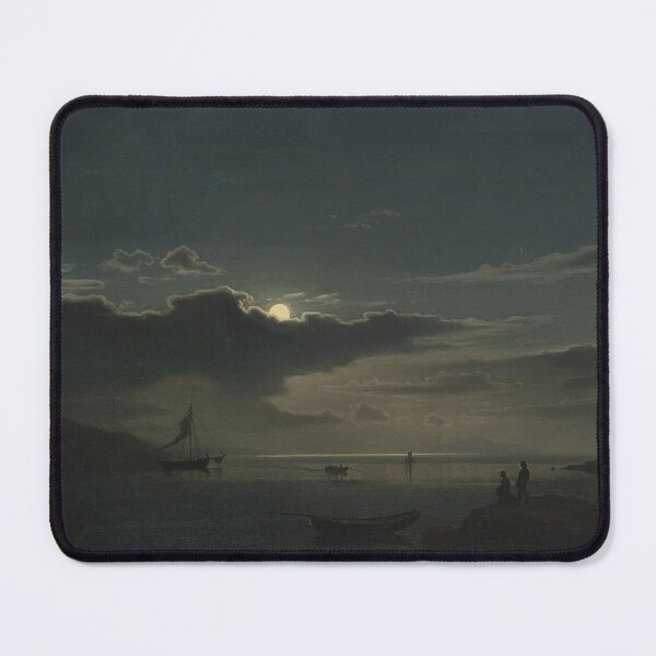 Item preview,  Coastal Landscape in Moonlight - Amaldus Clarin Nielsen designed and sold by Vintage Designs +.