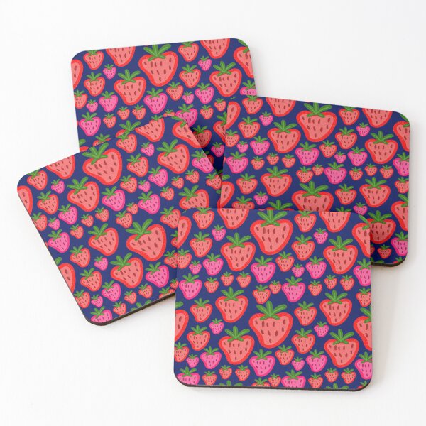 Item preview, Cute Strawberry Pattern designed and sold by Squarebird.