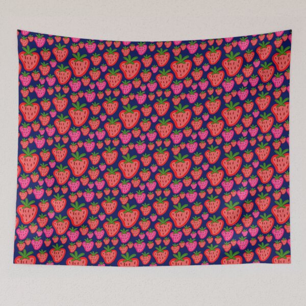 Item preview, Cute Strawberry Pattern designed and sold by Squarebird.