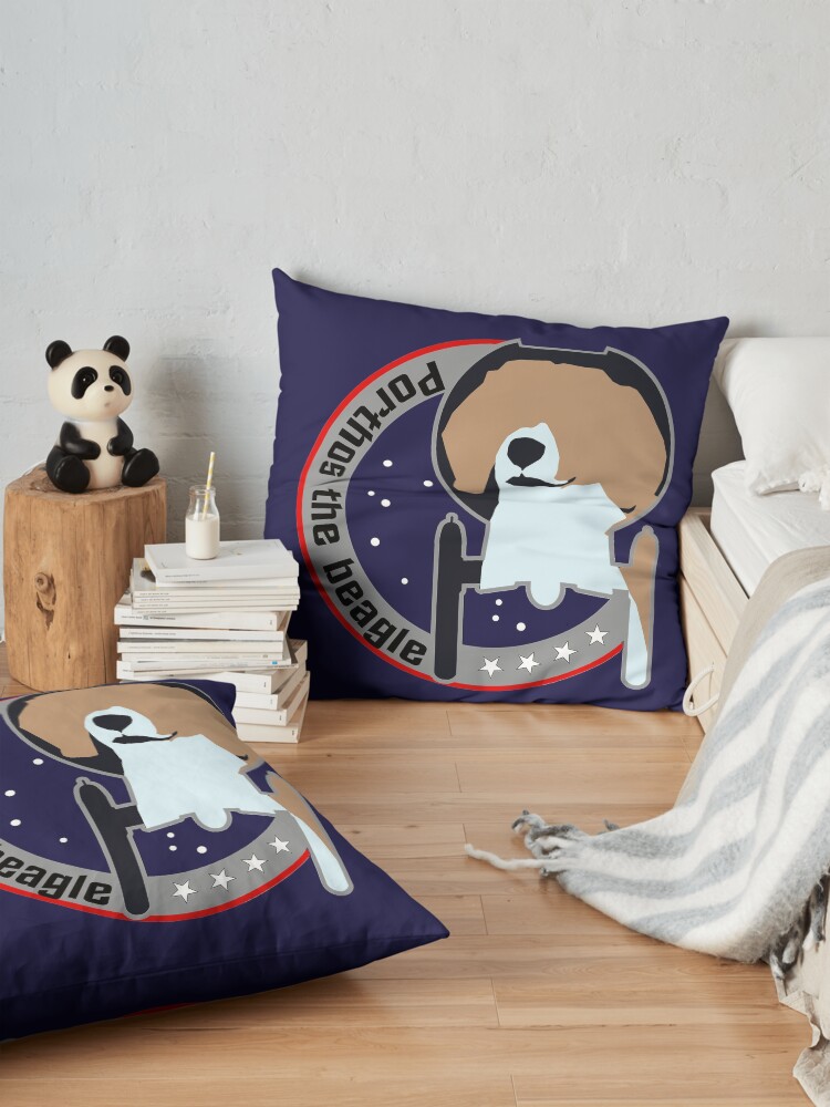 Alternate view of Porthos - Star Trek, Enterprise Floor Pillow