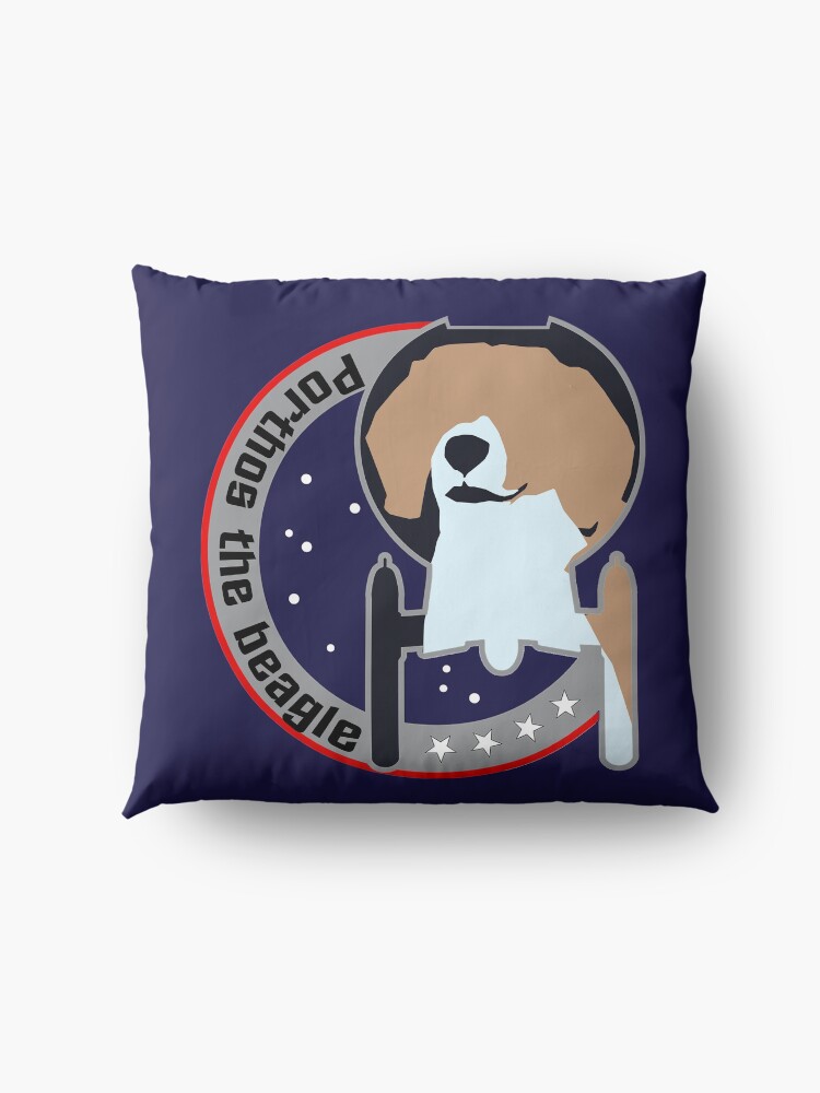 Alternate view of Porthos - Star Trek, Enterprise Floor Pillow
