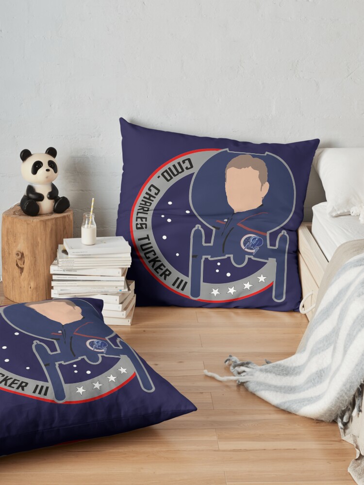 Alternate view of Commander Charles Tucker the 3rd - Star Trek, Enterprise Floor Pillow