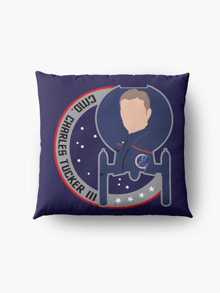 Alternate view of Commander Charles Tucker the 3rd - Star Trek, Enterprise Floor Pillow