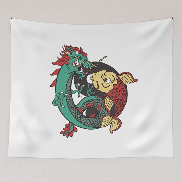 Item preview, Chinese dragon and fish Yin Yang designed and sold by DerSenat.