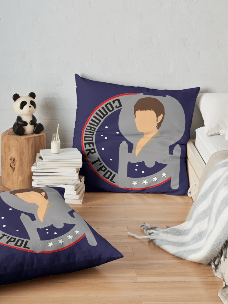 Alternate view of Commander T'Pol - Star Trek, Enterprise Floor Pillow