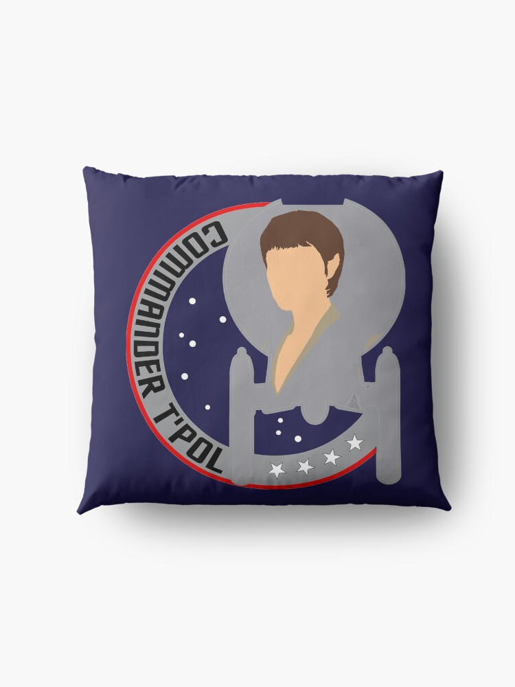 Alternate view of Commander T'Pol - Star Trek, Enterprise Floor Pillow