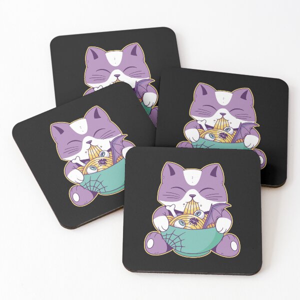 Item preview, Halloween ramen cat designed and sold by DerSenat.