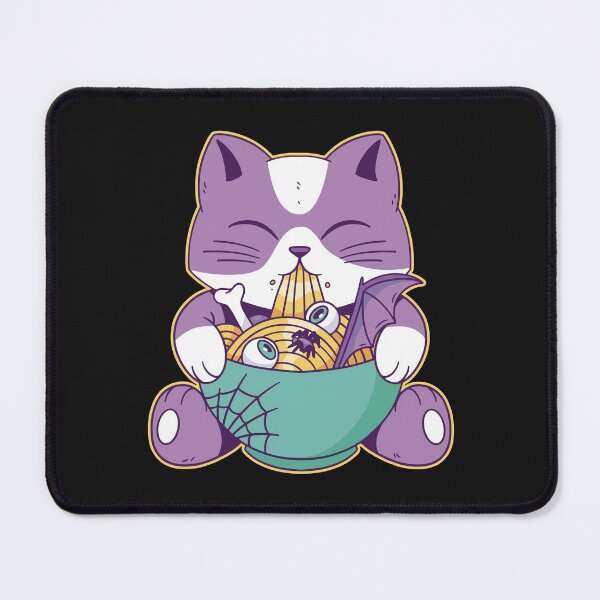 Item preview, Halloween ramen cat designed and sold by DerSenat.
