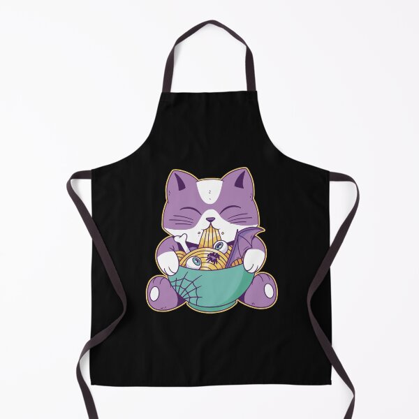 Item preview, Halloween ramen cat designed and sold by DerSenat.