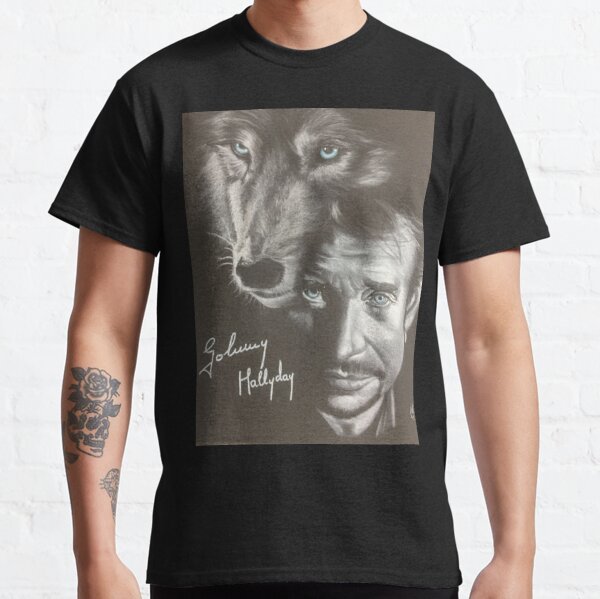 t shirt johnny hallyday paris