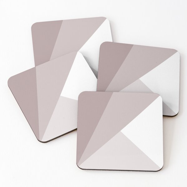 Item preview, Taupe triangles geometric pattern designed and sold by likebakerdo.