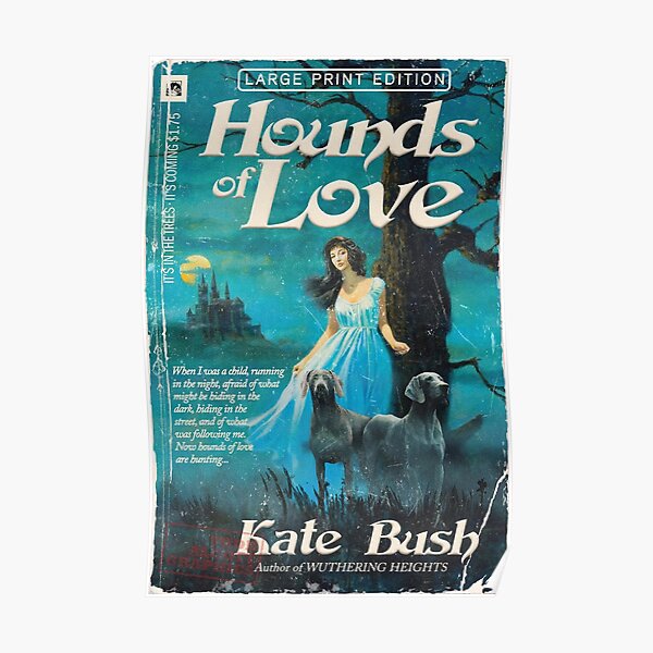 Vintage Kate Bush Hounds of Love Romance gothique des années 1970 Poster
