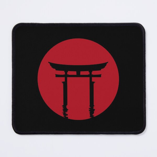 Item preview, Japanese Torii Gate Red Sun Silhouette (on black) designed and sold by STUDIO-72.