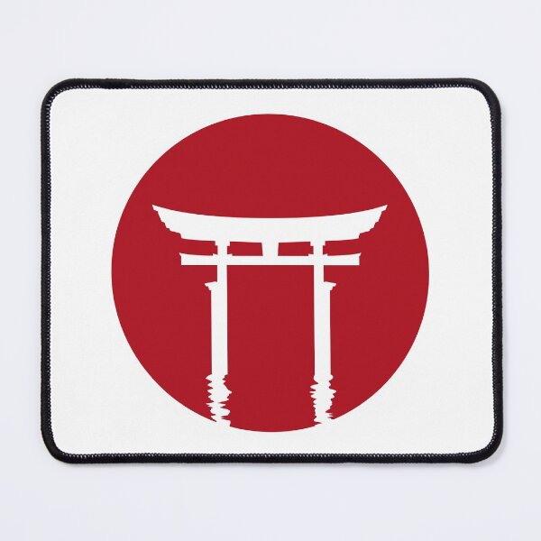 Item preview, Japanese Torii Gate Red Sun Silhouette (on white) designed and sold by STUDIO-72.