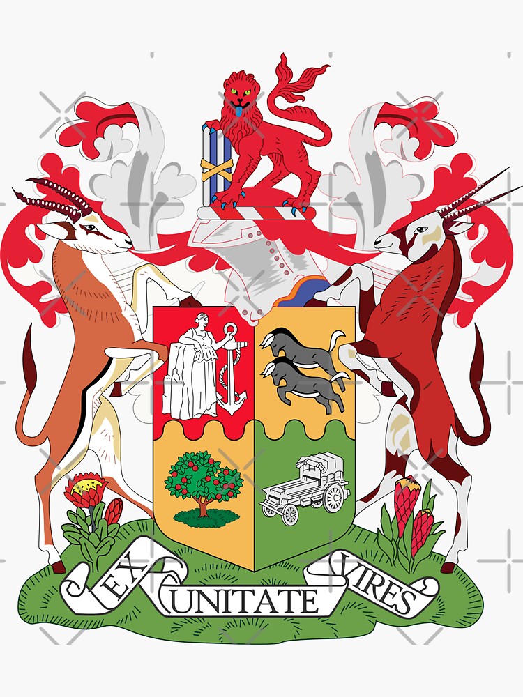 "South Africa Ex Unitate Vires" Sticker for Sale by arendbotha Redbubble