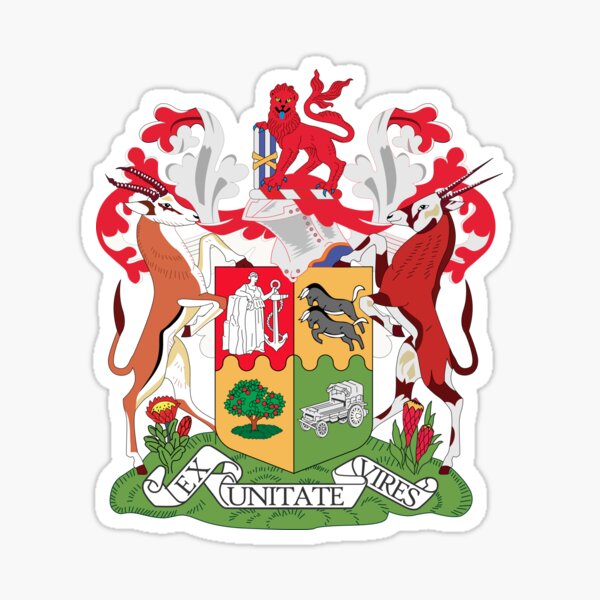 "South Africa Ex Unitate Vires" Sticker for Sale by arendbotha Redbubble