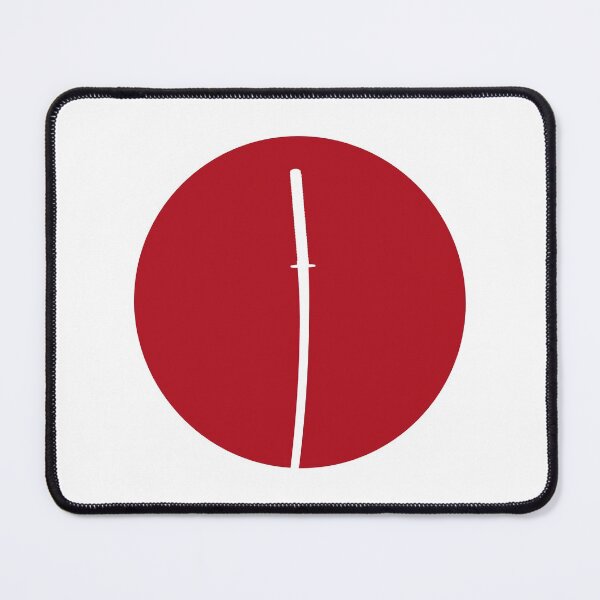 Item preview, Katana / Samurai Sword Red Sun Silhouette (on white) designed and sold by STUDIO-72.