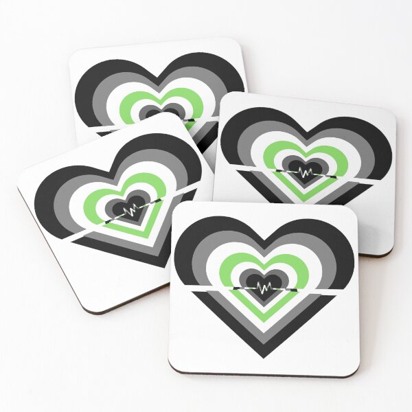 Item preview, Pride Flag Hearts - Agender designed and sold by thesassypanda.