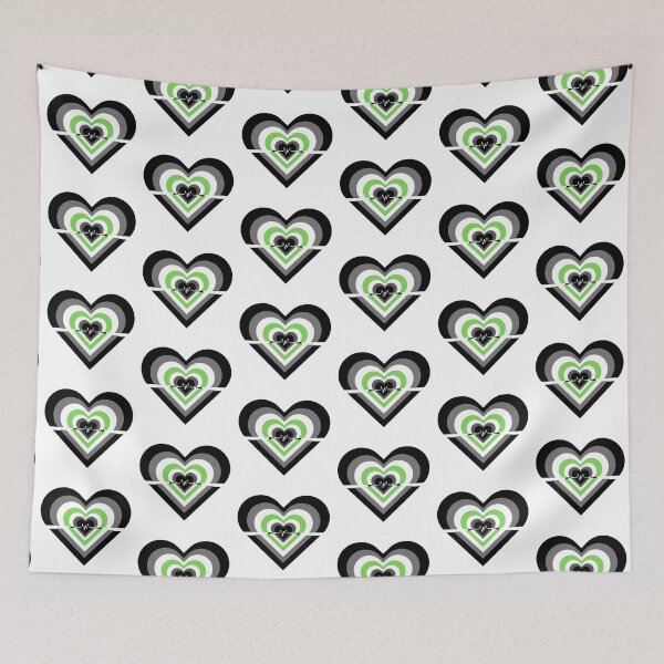 Item preview, Pride Flag Hearts - Agender designed and sold by thesassypanda.