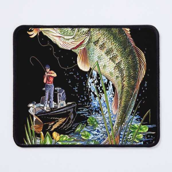 Item preview, Fishing Graphic T-Shirt Large Mouth Bass Fish designed and sold by feliciastets.