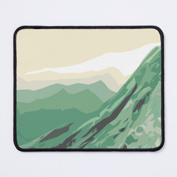 Item preview, Summer landscape outdoor pastel illustration - mountains designed and sold by MadandMean.