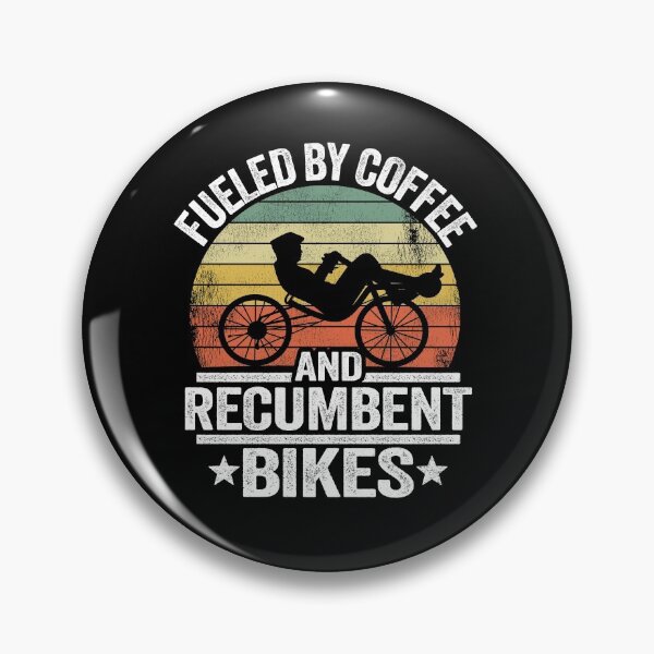 Item preview, Fueled By Coffee And Recumbents Bikes Funny Recumbent Bike designed and sold by Stronzi.