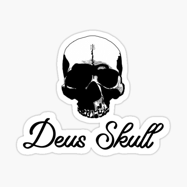 Deus Skull Only" Sticker Sale DeusSkull Redbubble