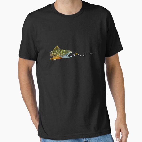 Vista previa del artículo con la obra «Pesca con mosca Trucha de arroyo Atado de moscas secas Pescador», diseñado y vendido por feliciastets.